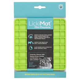 LickiMat Mini Playdate Schleckmatte für Hunde in Grün XS aus TPR – Bild 1 von 2