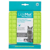 Produktbild von LickiMat Mini Playdate Schleckmatte für Katzen Grün 15x15 cm
