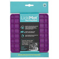 Produktbild von LickiMat Mini Playdate Schleckmatte lila 15 x 15 cm