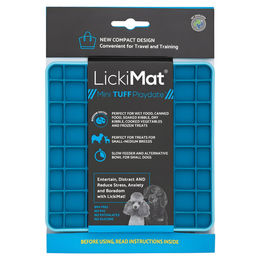 LickiMat Mini Playdate Tuff Schleckmatte aus TPR in Türkis 15 x 15 cm – Bild 1 von 1