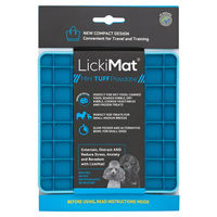 Produktbild von LickiMat Mini Playdate Tuff Schleckmatte aus TPR in Türkis 15 x 15 cm