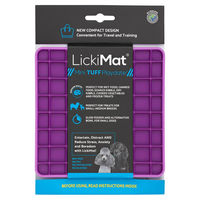 Produktbild von LickiMat Mini Playdate Tuff Schleckmatte für Hunde und Katzen aus TPR lila 15 x 15 cm