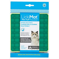 Produktbild von LickiMat Mini Playdate Tuff Schleckmatte für Katzen Grün 15x15cm