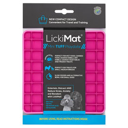 LickiMat Mini Playdate Tuff Schleckmatte für Tiere Rosa 15 x 15 cm – Bild 1 von 1
