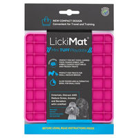 Produktbild von LickiMat Mini Playdate Tuff Schleckmatte für Tiere Rosa 15 x 15 cm