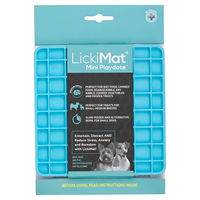 Produktbild von LickiMat Mini Schleckmatte für Hunde in Türkis BPA-frei 15 x 15 cm