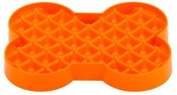 LickiMat Mini Slodog Schleckmatte für Hunde in Orange XS – Bild 1 von 3