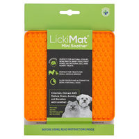 Produktbild von LickiMat Mini Soother Schleckmatte für Hunde und Katzen Orange aus TPR