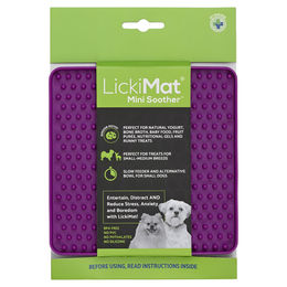 LickiMat Mini Soother Schleckmatte XS Lila 15 x 15 cm aus TPR – Bild 1 von 1