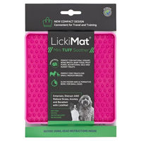 Produktbild von LickiMat Mini Soother Tuff Schleckmatte für Hunde und Katzen Rosa 15 x 15 cm