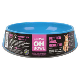 LickiMat OH Bowl Cat Futternapf für Katzen in Türkis aus TPR zur Zahnpflege und Haarballenhilfe 13,5 cm – Bild 1 von 3