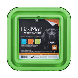 LickiMat Outdoor Keeper Schleckmatte für Hunde Grün aus Kunststoff – Bild 1 von 8