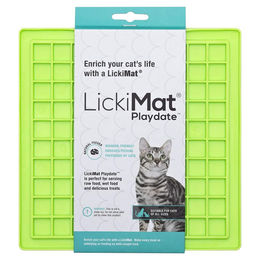 LickiMat Playdate Cat Schleckmatte für Katzen Grün aus TPR 20x20 cm – Bild 1 von 2