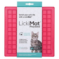 Produktbild von LickiMat Playdate Schleckmatte für Katzen pink 20x20 cm aus TPR