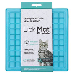 LickiMat Playdate Schleckmatte für Katzen Türkis aus TPR 20x20 cm – Bild 1 von 4