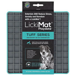 LickiMat Playdate Tuff Schleckmatte für Hunde in Türkis 20x20cm – Bild 1 von 12