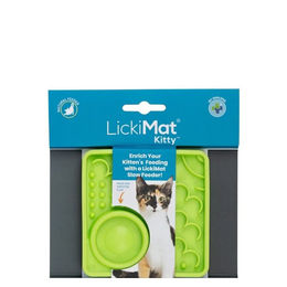 LickiMat Schleckmatte für Katzen Kitten Grün 10 x 10cm aus TPR – Bild 1 von 5