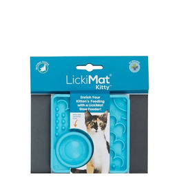 LickiMat Schleckmatte für Katzen Kitten Türkis aus TPR - 10 cm – Bild 1 von 3