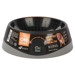 Produktbild von LickiMat Schleckmatte OH Bowl für Hunde Schwarz Größe S aus TPR zur Zahnpflege