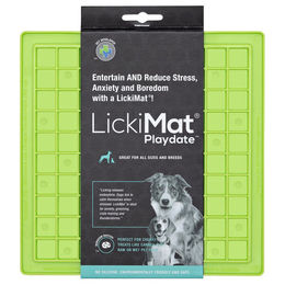 LickiMat Schleckmatte Playdate Grün aus TPR für Hunde und Katzen – Bild 1 von 3