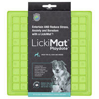 Produktbild von LickiMat Schleckmatte Playdate Grün aus TPR für Hunde und Katzen
