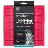 Produktbild von LickiMat Schleckmatte Playdate Rosa aus TPR für Hunde und Katzen