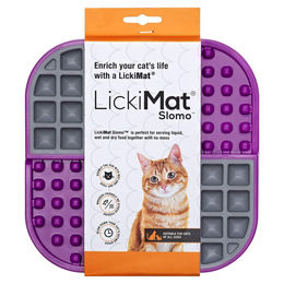 LickiMat Slomo Cat Schleckmatte für Katzen in Lila aus TPR – Bild 1 von 5