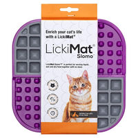 Produktbild von LickiMat Slomo Cat Schleckmatte für Katzen in Lila aus TPR