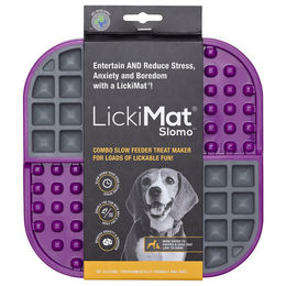 LickiMat Slomo Schleckmatte für Hunde aus TPR in Lila – Bild 1 von 5