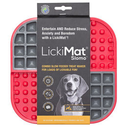 LickiMat SloMo Schleckmatte für Hunde aus TPR in Rot - 1 Stk. – Bild 1 von 13