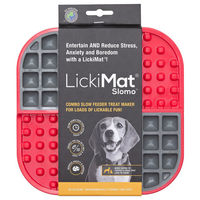 Produktbild von LickiMat SloMo Schleckmatte für Hunde aus TPR in Rot - 1 Stk.