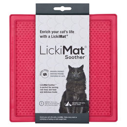 LickiMat Soother Cat Schleckmatte für Katzen in Rosa 20x20 cm aus TPR – Bild 1 von 2