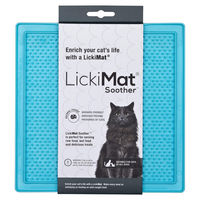 Produktbild von LickiMat Soother Cat Schleckmatte für Katzen Türkis 20x20 cm aus TPR