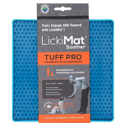 LickiMat Soother PRO Tuff Schleckmatte für Hunde aus TPR in Türkis 20x20 cm - 1 Stk. – Bild 1 von 4