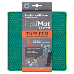 LickiMat Soother PRO Tuff Schleckmatte für Hunde und Katzen aus TPR in Grün – Bild 1 von 9