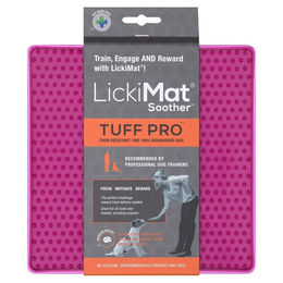 LickiMat Soother PRO Tuff Schleckmatte für Hunde und Katzen in Rosa aus TPR zur Beruhigung – Bild 1 von 4