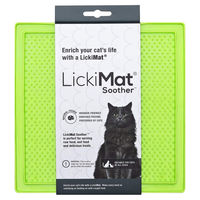 Produktbild von LickiMat Soother Schleckmatte für Katzen Grün 20x20 cm aus TPR