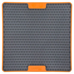 LickiMat Soother Tuff Cat Schleckmatte für Katzen Orange 20x20 cm aus TPR – Bild 1 von 4