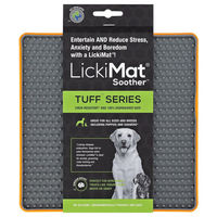 Produktbild von LICKIMAT Soother Tuff Schleckmatte aus TPR für Hunde in Orange