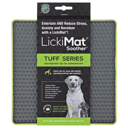 LickiMat Soother Tuff Schleckmatte für Hunde in Grün aus Gummi – Bild 1 von 10