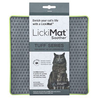 Produktbild von LickiMat Soother Tuff Schleckmatte für Katzen aus TPR in Grün 20x20 cm