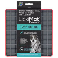 Produktbild von LICKIMAT Tuff Playdate Schleckmatte aus Gummi Rot Größe S - 1 Stk.