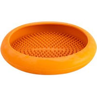 Produktbild von LickiMat UFO Schleckmatte für Hunde aus Naturkautschuk Orange