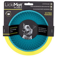 Produktbild von LickiMat Wobble Schleckmatte aus Naturkautschuk für Hunde und Katzen in Türkis