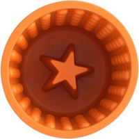Produktbild von LickiMat Yoggie Pot Schleckmatte aus Naturkautschuk Orange Größe S