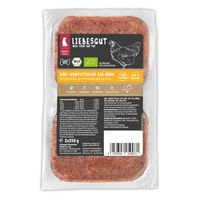 Produktbild von Liebesgut Bio Hundefutter Barf Bio-Huhn mit Bio-Gemüse und Bio-Obst 14 x 500g