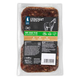 Liebesgut Bio Hundefutter Barf Pferd mit Gemüse und Obst Hypoallergen 14 x 400g – Bild 1 von 2