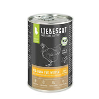 Produktbild von Liebesgut Bio Hundefutter Junior Huhn mit hohem Fleischanteil glutenfrei 400g