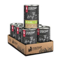 Produktbild von Liebesgut Bio Hundefutter Nass Schaf Stückchen in Sauce Hypoallergen Sensitive 6x400g