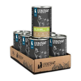 Liebesgut Bio Hundefutter Nass Ziege mit Süßkartoffel und Zucchini Hypoallergen 6x400g – Bild 1 von 3